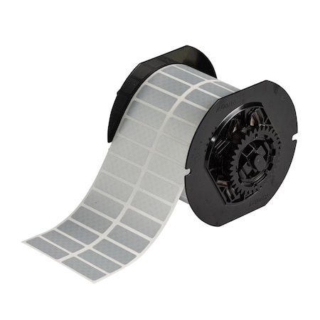 Brady B33 Series Tamper Evident Metallized Polyester Lbls 0.5in H x 1.5in W SL 5000/RL B33-37-438